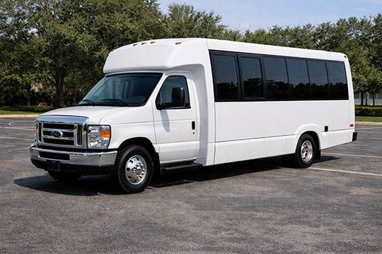 18-passenger minibus available for charter in Los Angeles, CA