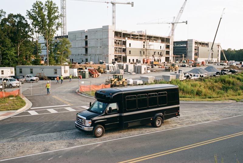 Construction Site Shuttle Bus Services in Los Angeles, CA